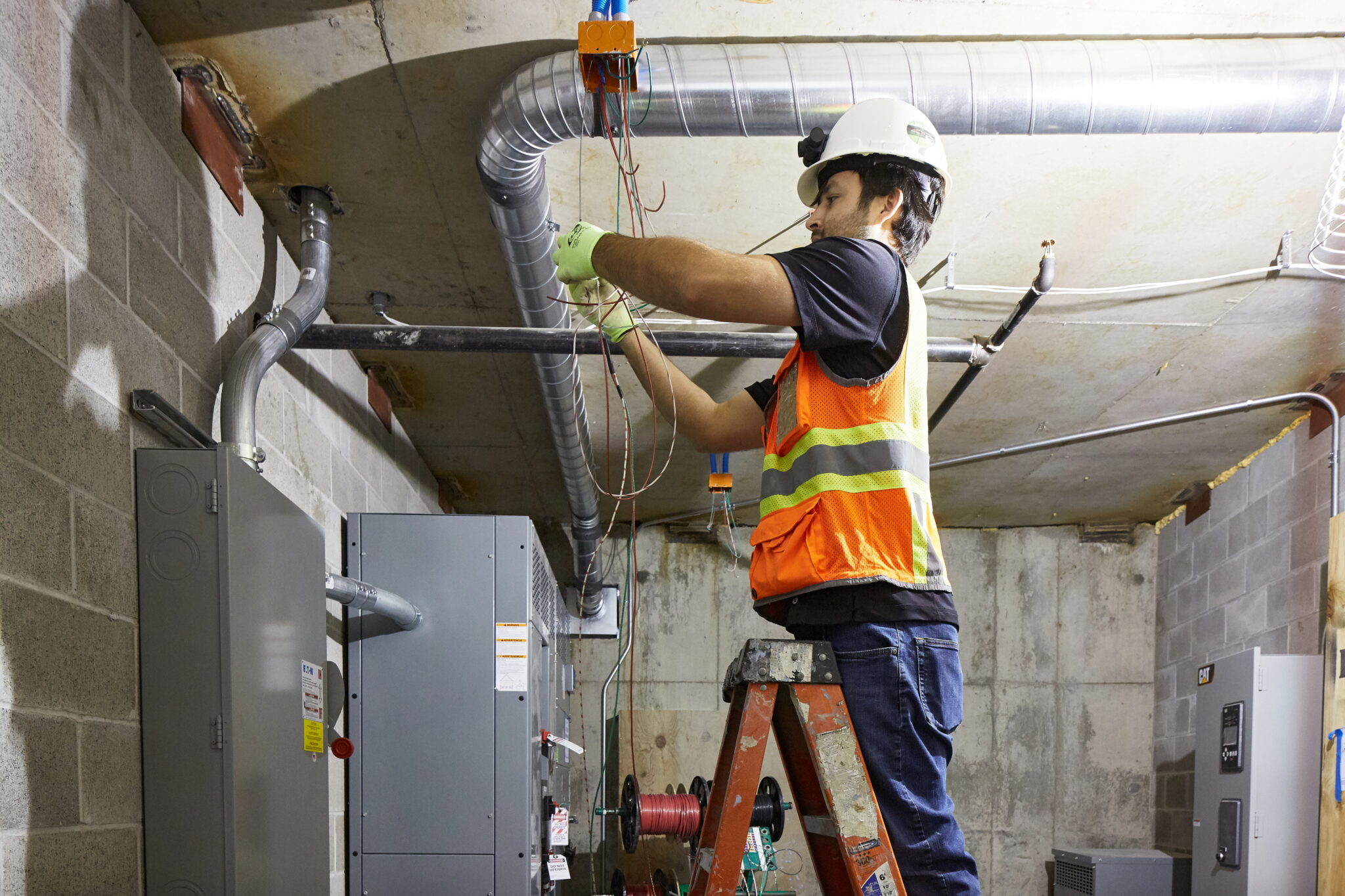 Prairie Electric electrician working on residential electrical upgrade in Vancouver, WA