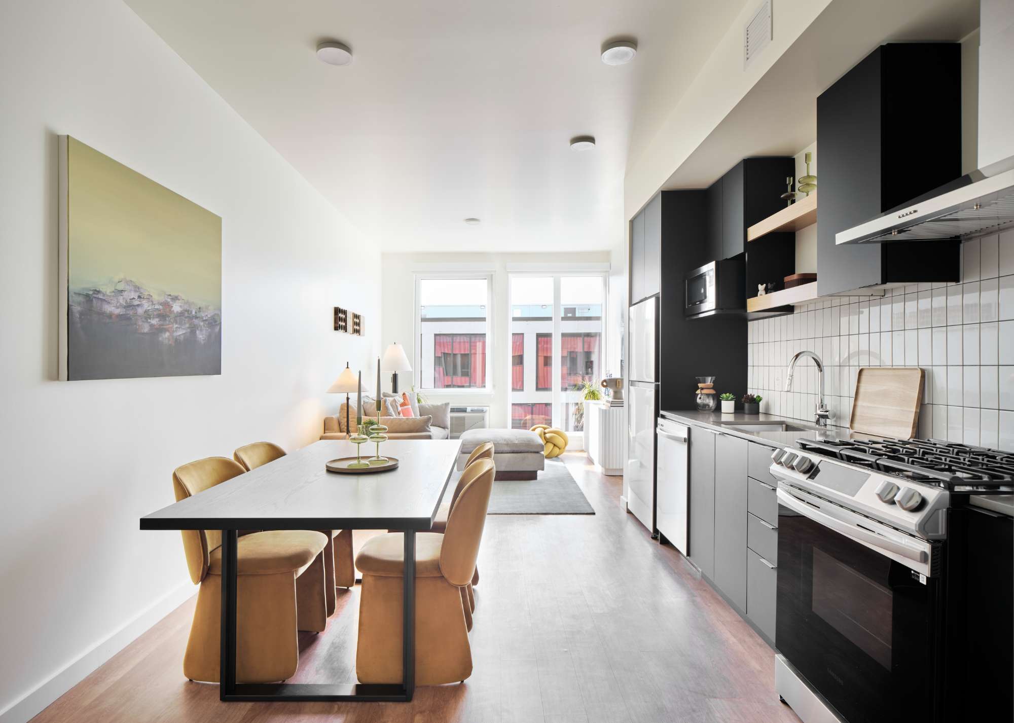 For quality electrician services in Vancouver, WA, trust experts who can enhance your kitchen or dining area with modern lighting and electrical solutions. Whether your space features black cabinets, stainless steel appliances, and large windows like those at 550 MLK, professional electricians ensure safe and efficient installations for homes and mixed-use areas.